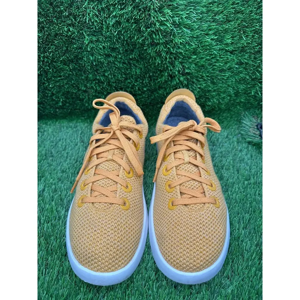 Allbirds Tree Pipers AB004CM110 Casual Sneaker Men's 10 Yellow Knitted Walking